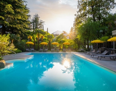 Foto e video della vacanza a Merano, hotel con giardino